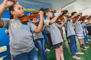 Palestra sobre instrumentos musicais - Escola Prof. Creso A. Filetti