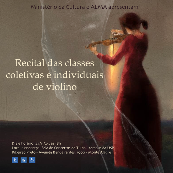 Alunos da Alma apresentam recital de violinos