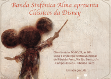 Com clássicos da Disney, Banda Sinfônica da Alma apresenta concerto no Teatro Municipal