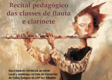 Alma apresenta recital de flautas e clarinetes  neste domingo